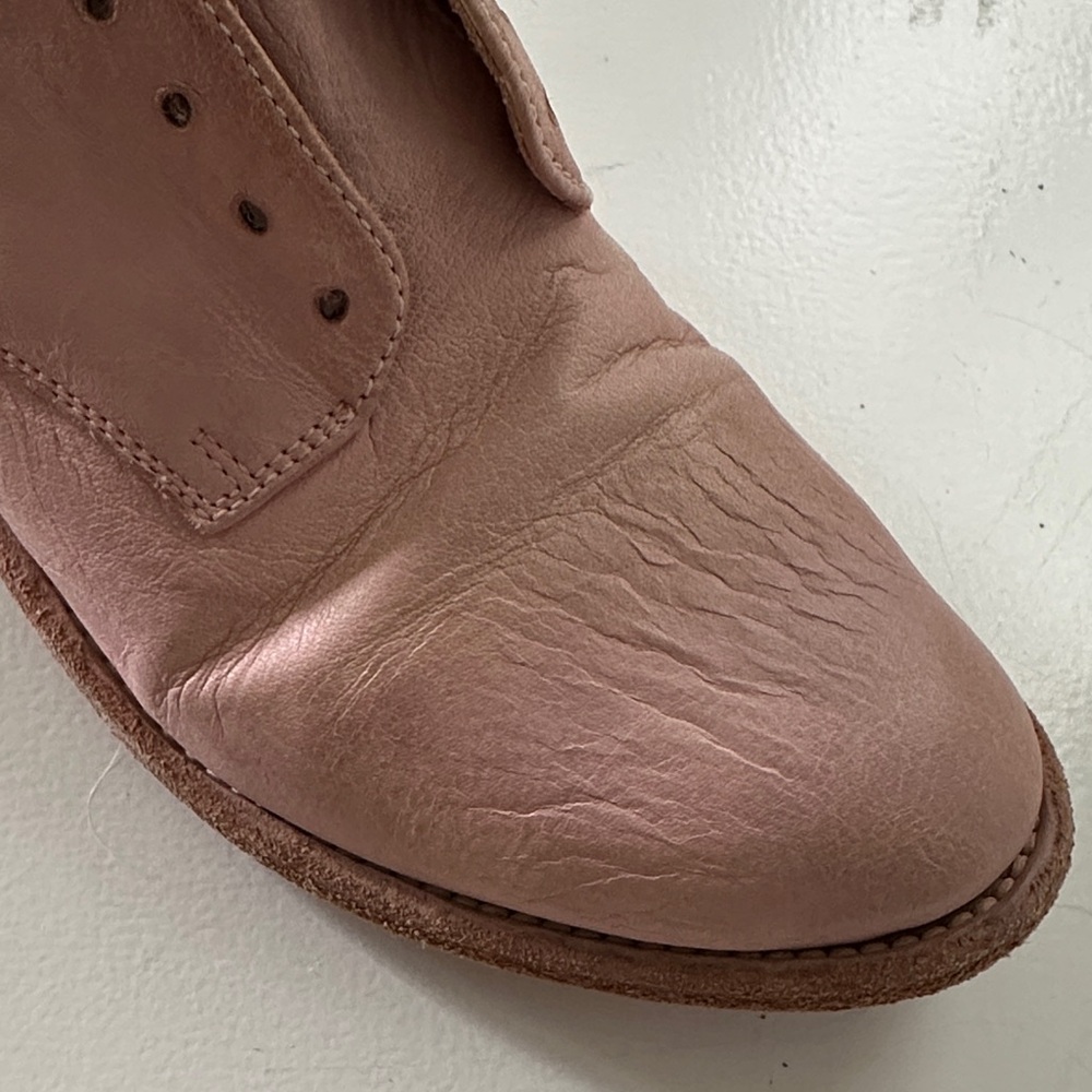 Women’s Officine Creative Leather Lace-Up Shoes in Dusty Pink - Picture 5 of 5